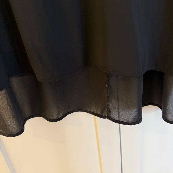 WOMENS ELOQUII BLACK V NECK SHEER TOP SIZE 16 - Picture 4 of 4